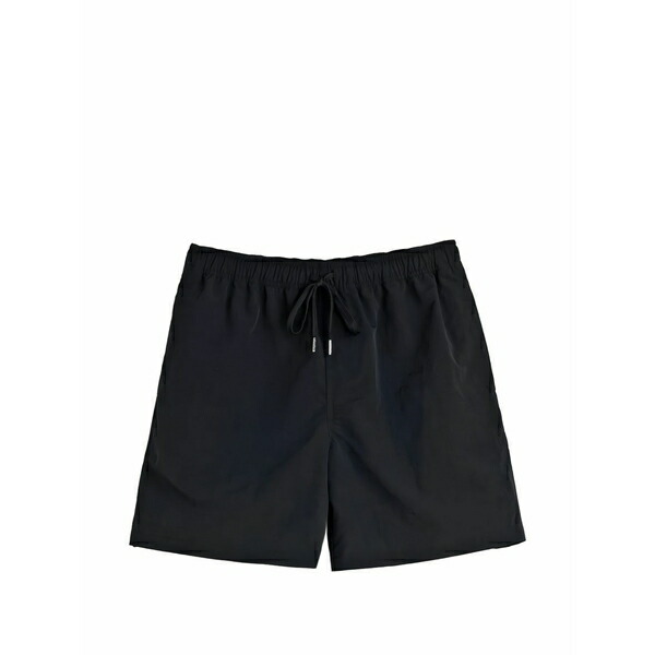 コリドール メンズ 心地好いズボン下 ボトムス Drawstring-waist shorts Black