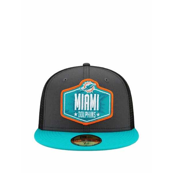 ニュー内鰓 メンズ 鳥打ち帽 付属物 59fifty miami dolphins cap Grey