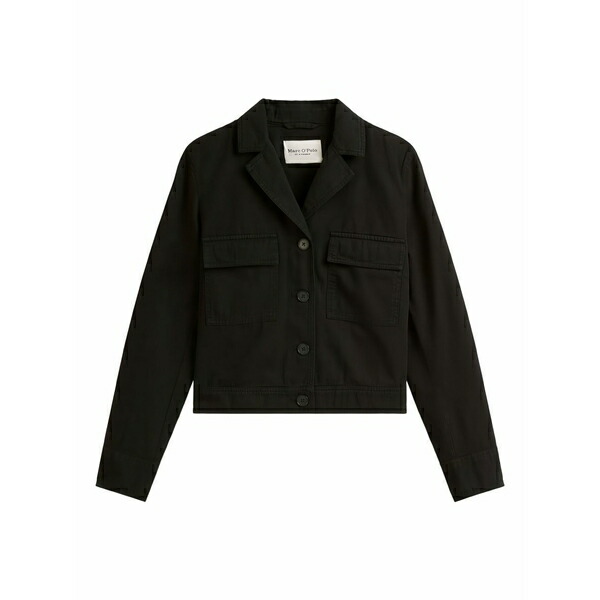 マルコポーロ レディース 上衣＆上衣 アウター Cropped jacket Black