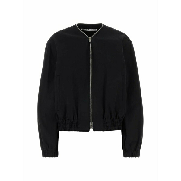 アレキサンダーワン レディース 上衣＆上衣 アウター Cotton bomber jacket Black