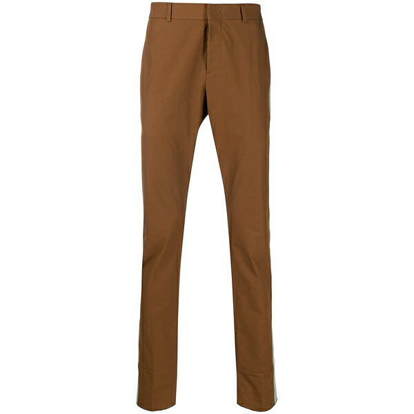 ヴァレンティノ ガラヴァーニ メンズ 心地よいズボン下 ボトムス Contrast panel trousers Brown