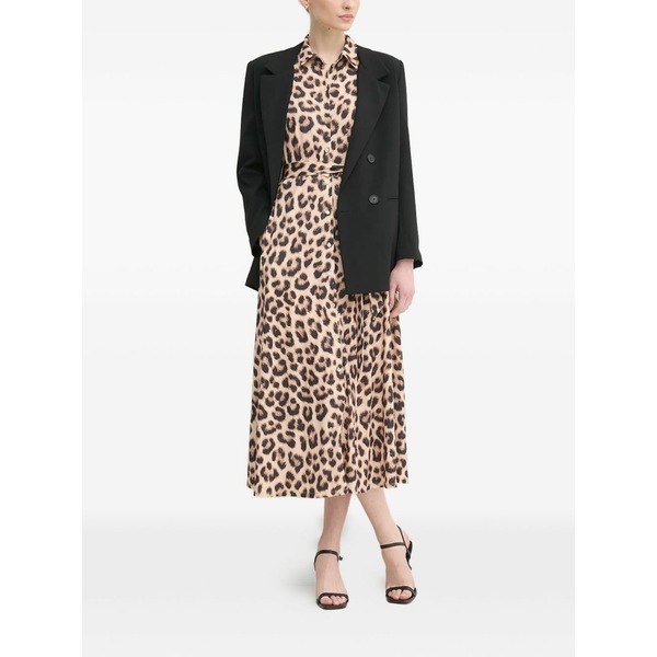 ウイ レディース ワンピース トップス Leopard print tie dress Neutrals｜asty