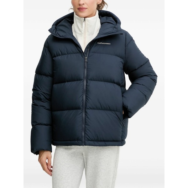まっ盛り演技 レディース 上衣＆上衣 アウター Rivel hooded puffer jacket Blue