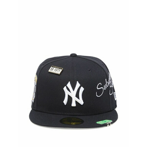ニュー内鰓 メンズ 鳥打ち帽 付属物 X new york 59fifty embroidered baseball cap Black