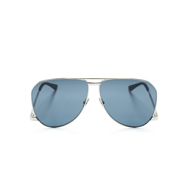 サンローラン アイウェア メンズ サングラス・アイウェア アクセサリー Sl690 dust pilot-frame sunglasses Silver|asty