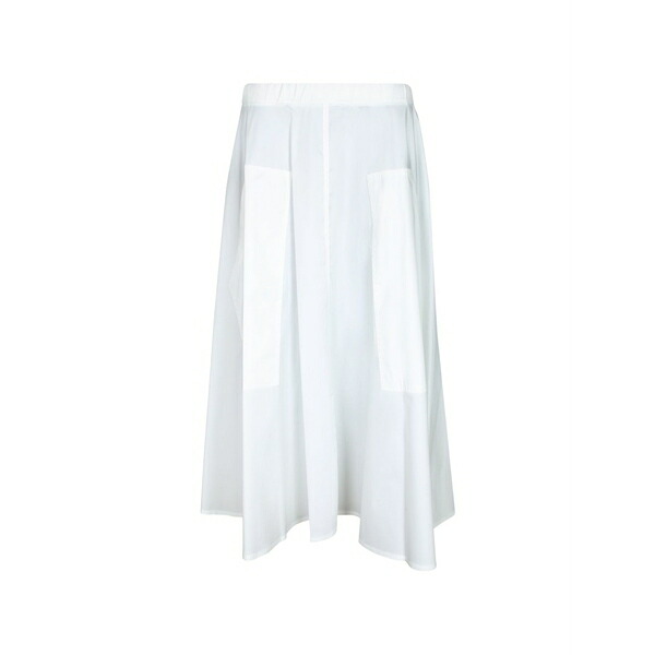 ブランカ ヴィータ レディース スコート ボトムス Elasticated-waistband patch-pocket skirt White