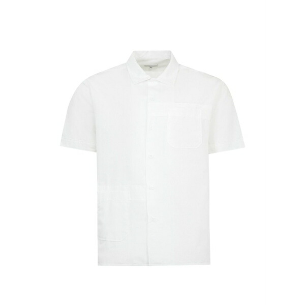 エンジニアガーメンツ メンズ プルオーバー トップス Short-sleeve seersucker shirt White