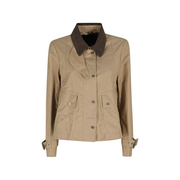 バザー晴れ晴れしい レディース 上衣＆上衣 アウター Button patch pocket jacket Brown