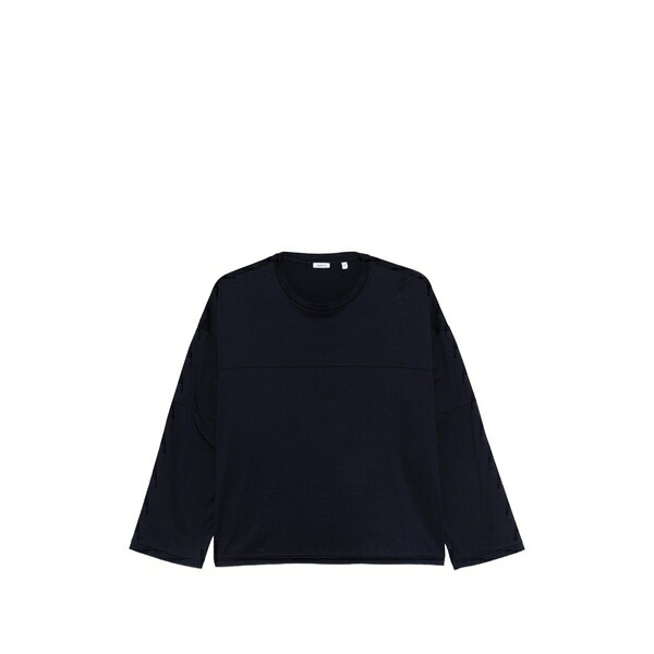 アスペジ レディース プルオーバー トップス Crew neck long-sleeve top Blue