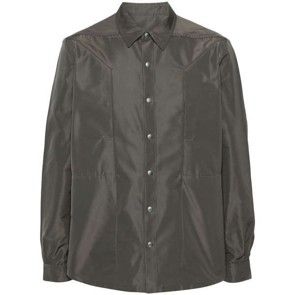 リックオウエンス メンズ 上衣＆上衣 アウター Fogpocket shirt jacket Grey