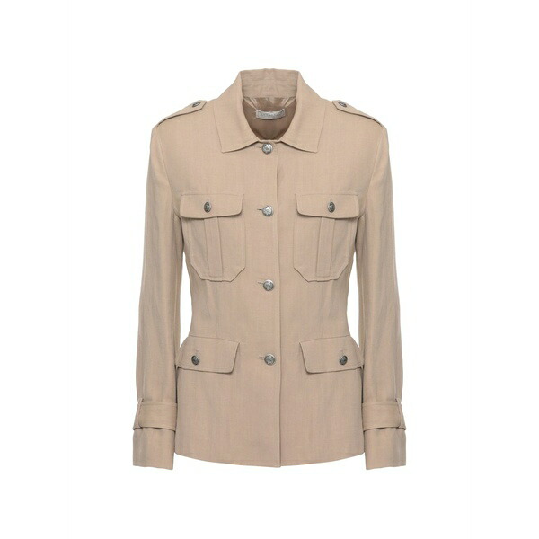 アントネリ レディース 上衣＆上衣 アウター Multi-pocket fitted jacket Neutrals