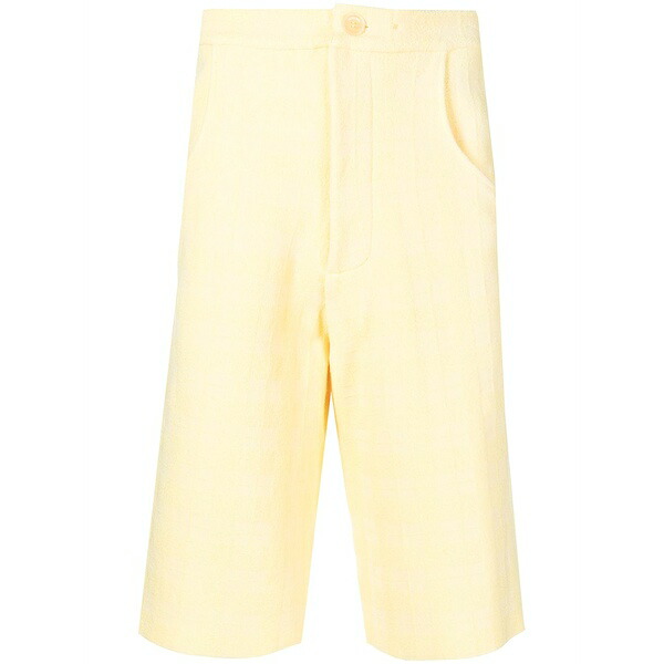 ジャクエムス メンズ 心地よいズボン下 ボトムス Knee-length shorts Yellow