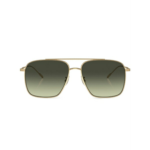 オリバーピープルズ メンズ サングラス・アイウェア 添え物 Dresner aviator-frame sunglasses Gold