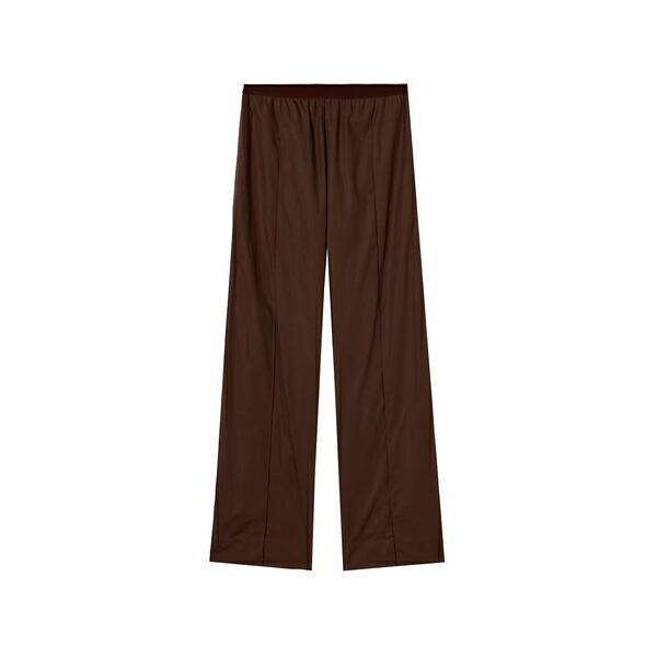 プランシー レディース 心地よいズボン下 ボトムス Wide-leg trousers Brown