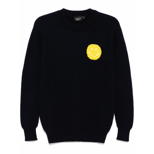 ジョシュア サンダース メンズ 編み物\u0026スウェーター アウター Fisherman\u0027s smile crew-neck jumper Blue
