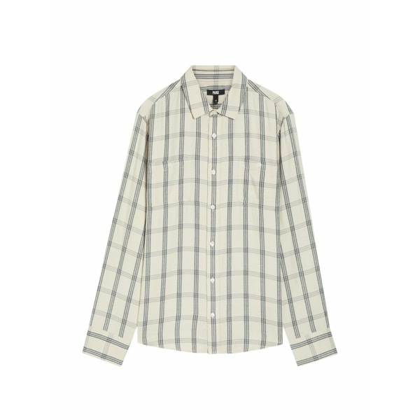 ページ メンズ プルオーバー トップス Everett check-pattern long-sleeve shirt Neutrals