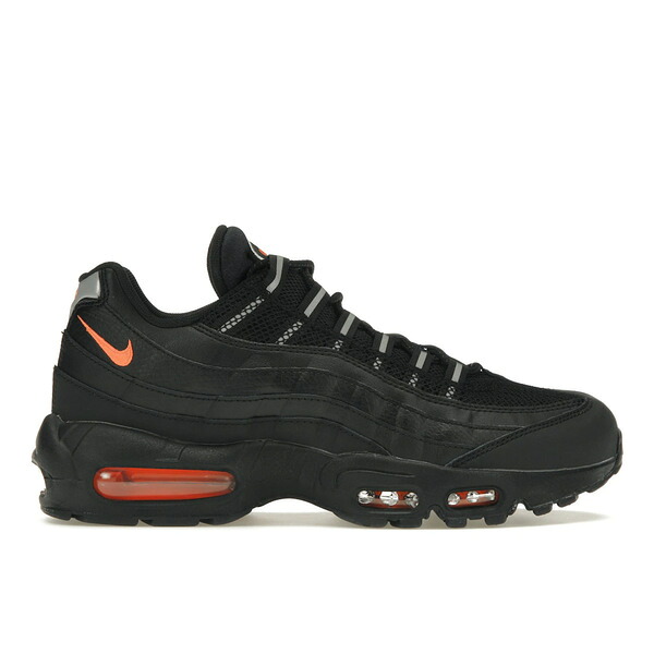 Nike ナイキ メンズ スニーカー 【Nike Air Max 95 Black Total Orange】 サイズ US_12.5(30.5cm) Black/Total Orange/Reflective Silver｜asty