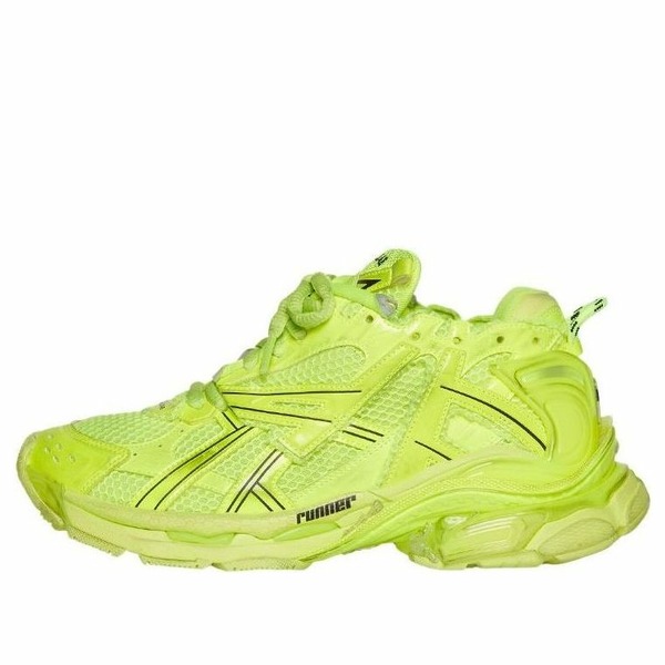 Balenciaga バレンシアガ メンズ スニーカー 【Balenciaga Runner Sneakers 'Fluorescent Yellow' 677403W3RB47510】 サイズ US_9(27.0cm)|asty