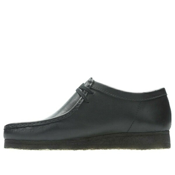Clarks クラークス メンズ スニーカー 【Clarks Wallabee Boots 'Black Leather' 26155514】 サイズ US_11.5(29.5cm)｜asty