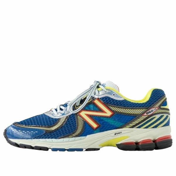 New Balance ニュー平衡にする メンズ スニーカー  【New Balance x Aim? Leon Dore 860v2 \u0027Blue Yellow\u0027 ML860DA2】  大きさ US_9(27.0糎)