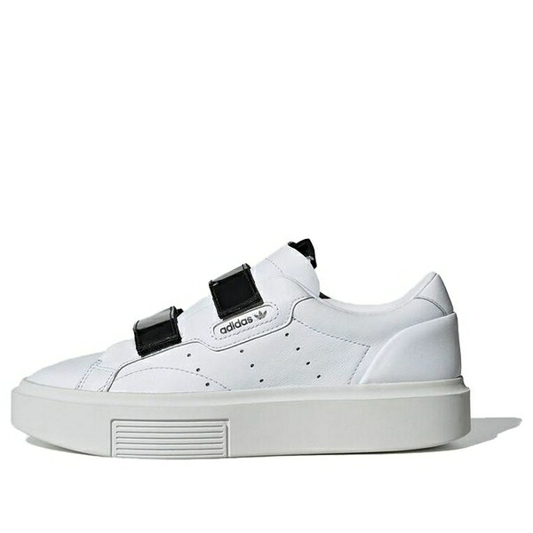 adidas アディダス レディース スニーカー 【(WMNS) adidas Sleek Super 'White Black' EF1900】 サイズ US_6.5(23.5cm)|asty