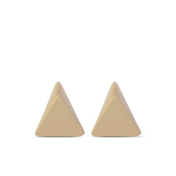 フェデリカ・トシ レディース ピアス&イヤリング アクセサリー Triangular stud earrings Gold|asty