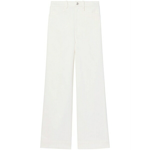 プロエンザ スクーラー ホワイト レーベル レディース カジュアルパンツ ボトムス Cropped cotton twill culottes White|asty