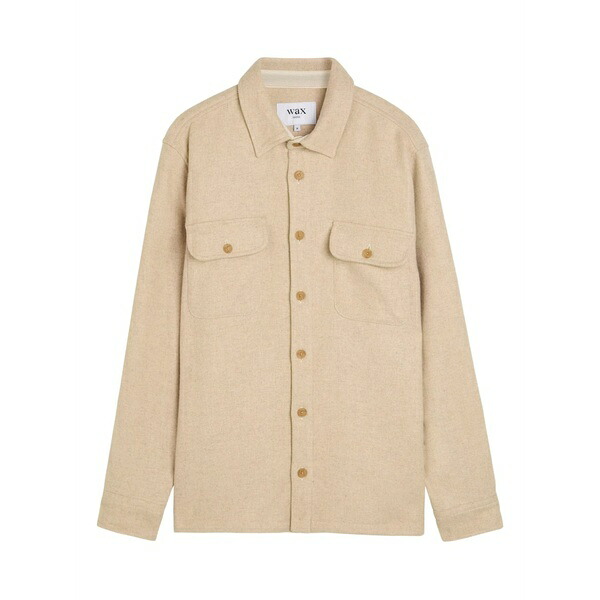ワックスロンドン メンズ シャツ トップス Button pocket shirt Neutrals｜asty