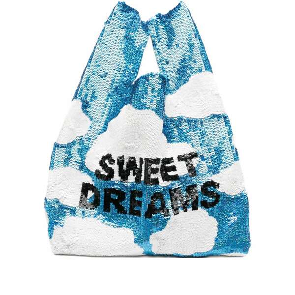 アシシュ レディース トートバッグ バッグ Sequin-embellished tote bag Blue