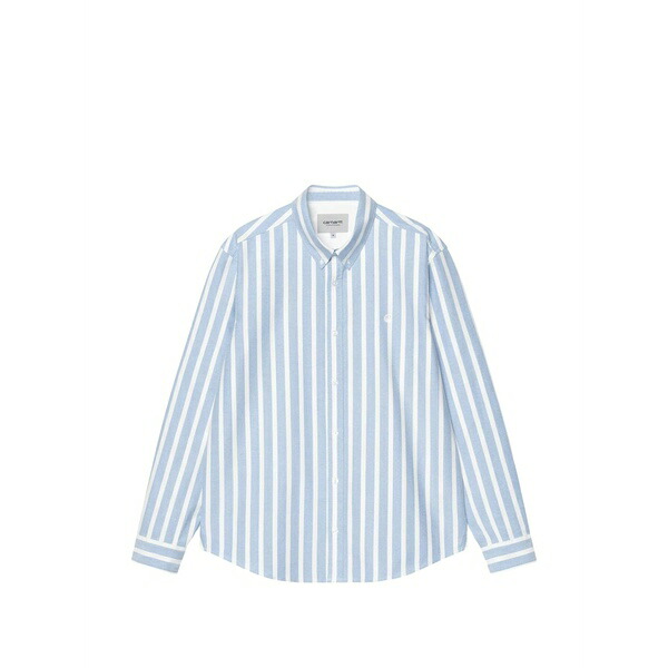 カーハート メンズ シャツ トップス Striped shirt Blue|asty