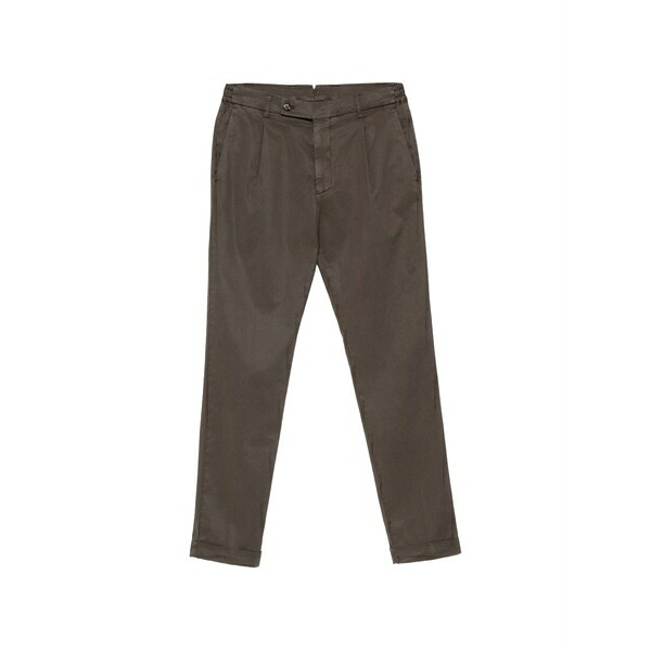 ベルウィッチ メンズ 心地好いズボン下 ボトムス Xretrolong pleated trousers Brown