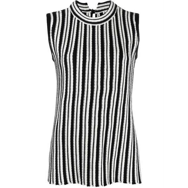 ジル・サンダー レディース ティーシャツ トップス Rib-knit sleeveless top White