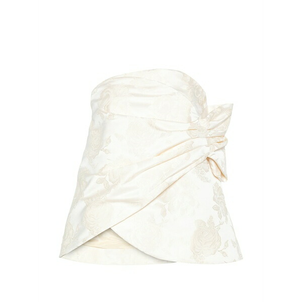 シモーネ・ロシャ レディース シャツ トップス Gathered flower top Neutrals|asty