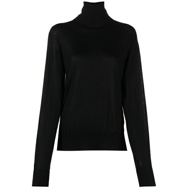 ジル・サンダー レディース 編み物\u0026スウェーター アウター Roll-neck long-sleeve jumper Black
