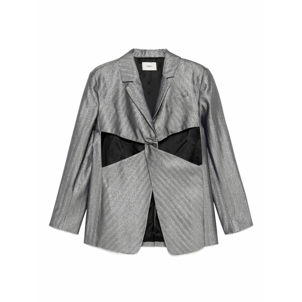 コペルニ レディース 上衣＆上衣 アウター Twisted cut-out tailored jacket Grey
