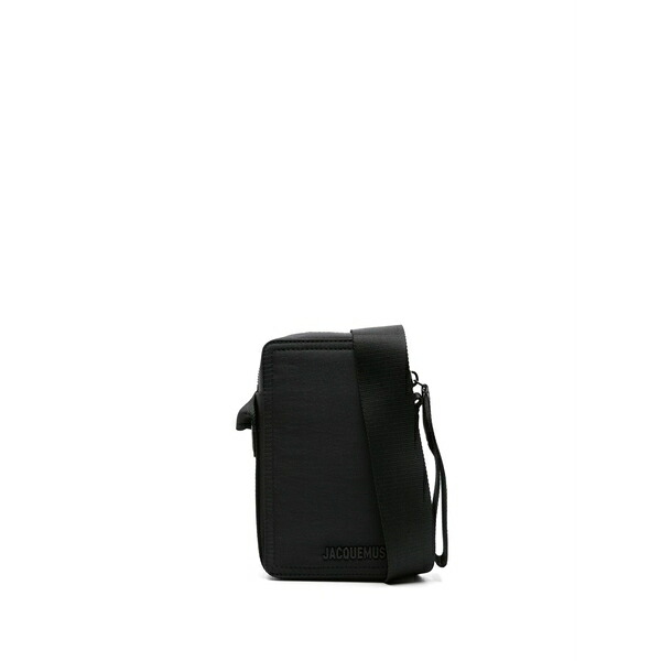 ジャクエムス メンズ ショルダーバッグ 御徒面子 Le cuerda vertical messenger bag Black