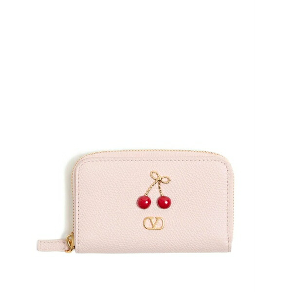 ヴァレンティノ ガラヴァーニ レディース 札入れ 佩び物 Cherryfic zip wallet Pink