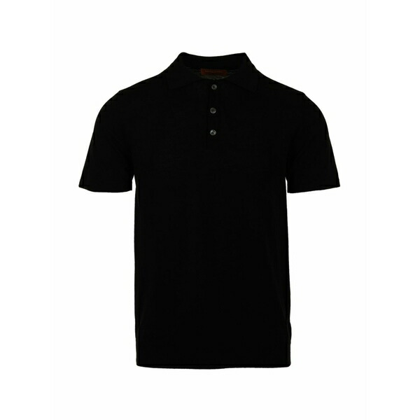 ダニエル フィエゾリ メンズ スポーツシャツ トップス Short-sleeves polo shirt Black