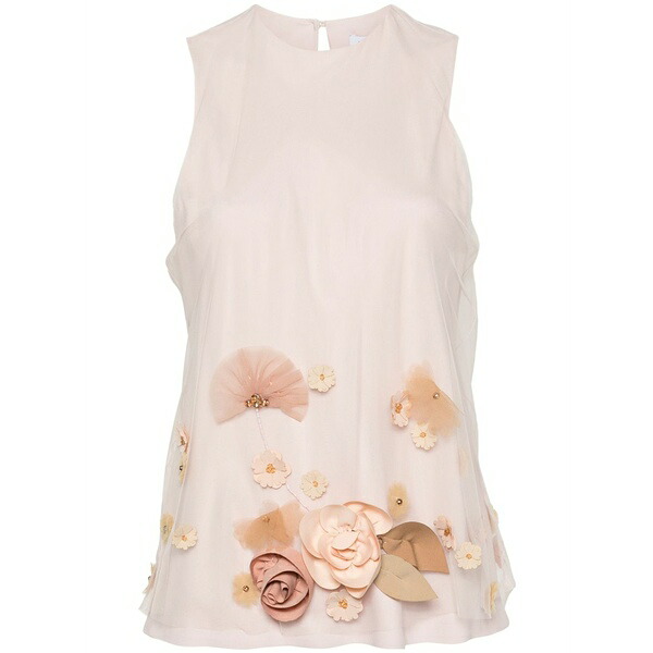 ビクターアンドロルフ レディース ティーシャツ トップス Floral-appliqu?? blouse Pink レディースファッション-シャツ・ブラウス