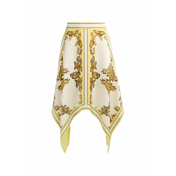 アリス アンド オリビア レディース スコート ボトムス Davina baroque-print MIDI skirt Neutrals