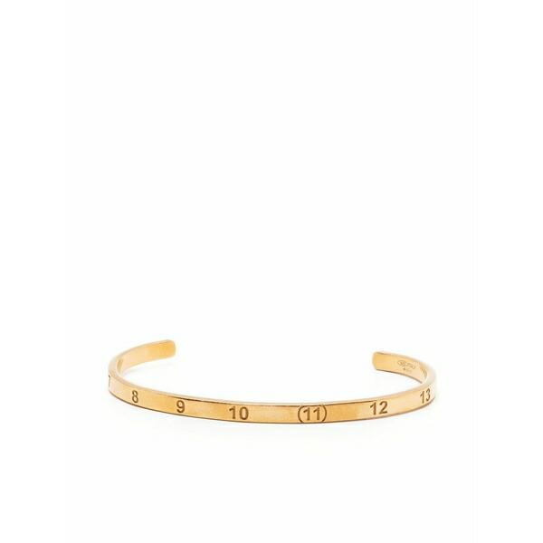 マルタンマルジェラ メンズ ブレスレット・バングル・アンクレット 佩び物 Numerical-engraved cuff bracelet Gold