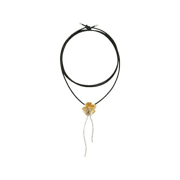 マージュ レディース ネックレス・チョーカー・ペンダントトップ アクセサリー Flower necklace Black｜asty