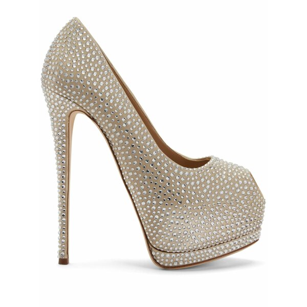 ジュゼッペザノッティ レディース パンプス シューズ Sharon 140粍 rhinestone-embellished pumps Neutrals