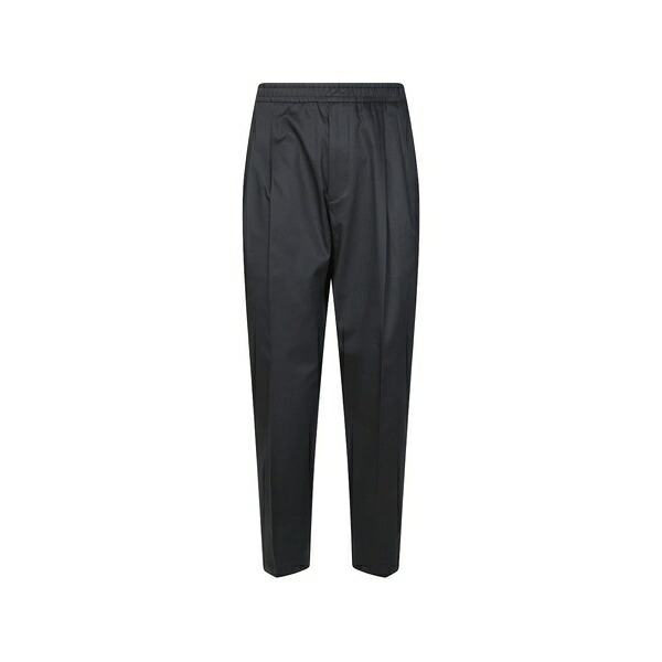 ビーエイブル メンズ 心地好いズボン下 ボトムス Double-pleat elasticated trousers Black