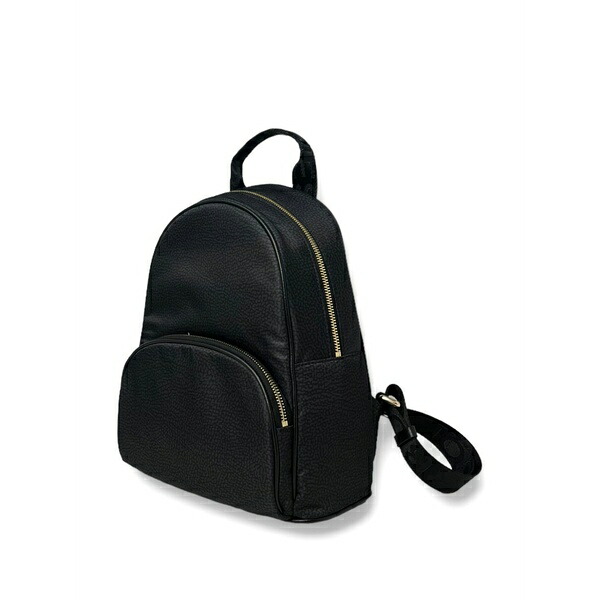 ボルボネーゼ レディース うしろ側容器に並べる・背嚢 御徒面子 Medium zipped backpack Black