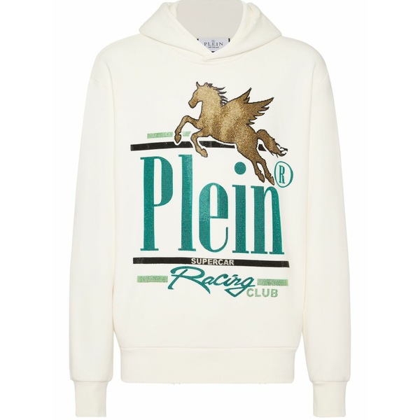 フィリップ飾り気のない メンズ パーカー・スウェットシャツ アウター Racing club hoodie Neutrals