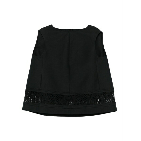 マルニ レディース シャツ トップス Lace-insert sleeveless blouse Black|asty