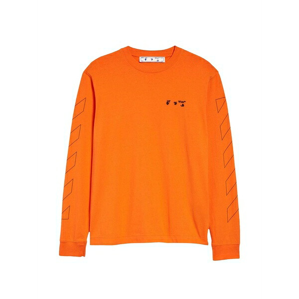 象牙色 メンズ プルオーバー トップス Arrows long-sleeve t-shirt Orange