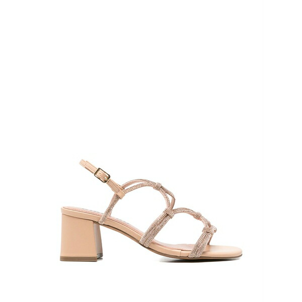 ビビロウ レディース サンダル シューズ Quail crystal-embellished caged sandals Neutrals