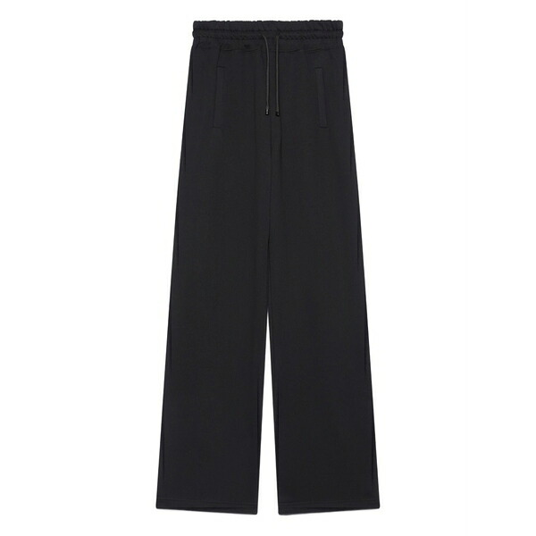 ジーシーディーエス レディース 心地好いズボン下 ボトムス Cotton track pants Black